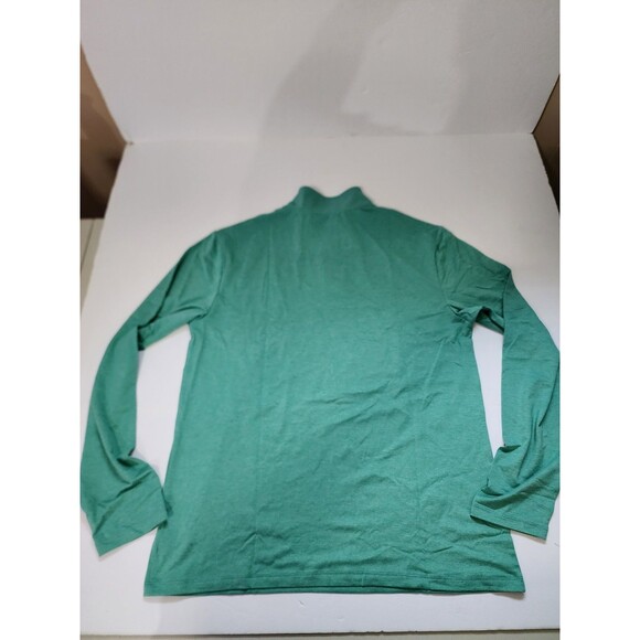 0.1 Algo Shirt Boys XL (16-18) Green Performance Quarter Zip Long Sleeve - Picture 8 of 9